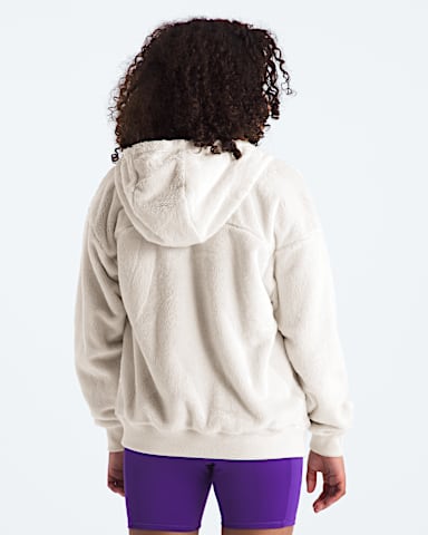 Chandail  capuche Osito avec fermeture clair intgrale pour filles TNF Dune Blanche BACK