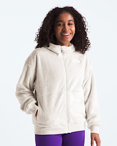 Chandail  capuche Osito avec fermeture clair intgrale pour filles TNF Dune Blanche HERO