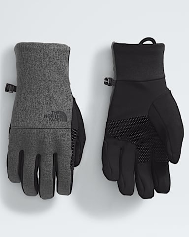 Mens Apex Insulated Etip Gloves TNF TNF Dark Grey Heather HERO