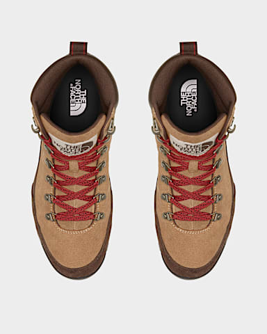 Mens BackToBerkeley IV Leather Waterproof Boots TNF Almond ButterDemitasse Brown DETAILINSTEP