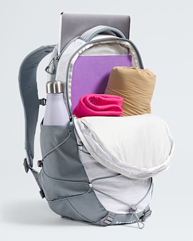 Womens Borealis Backpack 27L TNF TNF White Metallic MelangeMid Grey INT