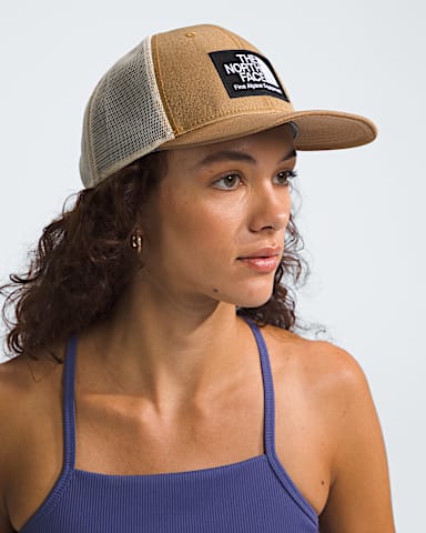 Deep Fit Mudder Trucker Hat TNF Utility BrownKhaki Stone MODELBACK