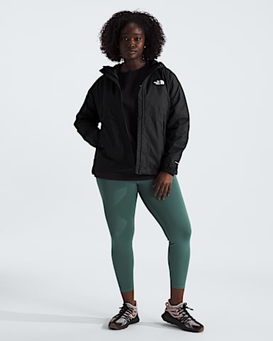 Womens Plus Antora Rain Jacket TNF TNF Black HERO2