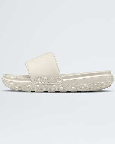 Womens Never Stop Cush Slides TNF White DuneWhite Dune HERO