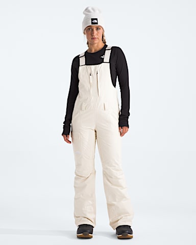 Womens Freedom Insulated Bibs TNF White Dune Main