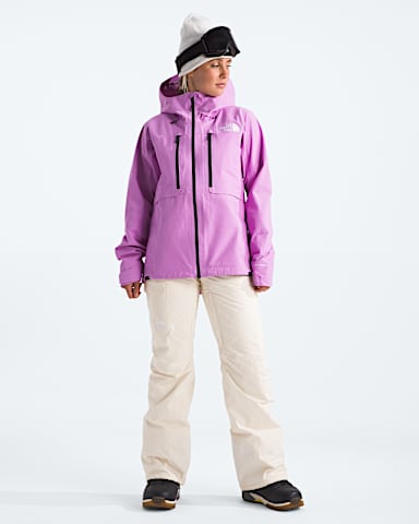 Womens Freedom Insulated Bibs TNF White Dune HERO2