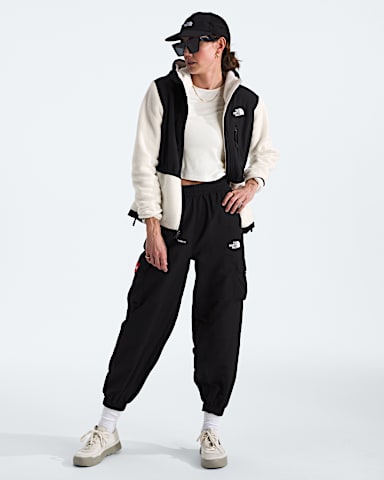 Womens Retro Denali Hoodie TNF White DuneTNF Black HERO2