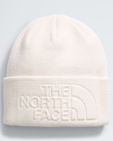Aprs Embossed Beanie TNF White Dune HERO