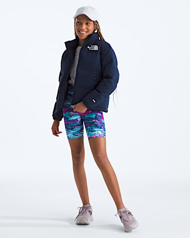 Boys Girls 1996 Retro Nuptse Jacket TNF Summit Navy HERO2