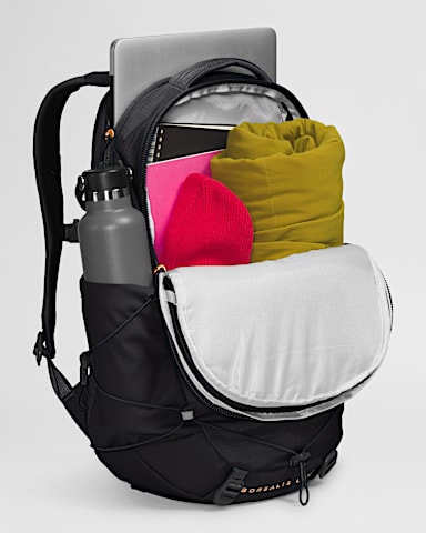Womens Borealis Luxe Backpack  27L TNF TNF BlackBurnt Coral INT