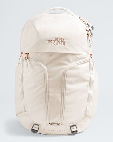 Womens Surge Luxe Backpack 31L TNF Gardenia WhiteBurnt Coral Metallic HERO
