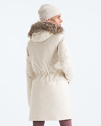 Womens Arctic Parka TNF White Dune BACK