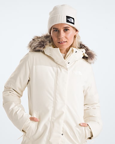 Womens Arctic Parka TNF White Dune HERO2