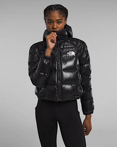 Womens Hydrenalite Down Hoodie TNF TNF Black Shine Main
