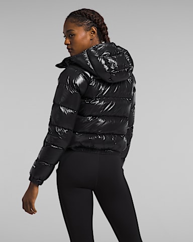 Womens Hydrenalite Down Hoodie TNF TNF Black Shine BACK