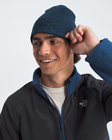 Jim Beanie TNF Shady Blue Heather MODELBACK