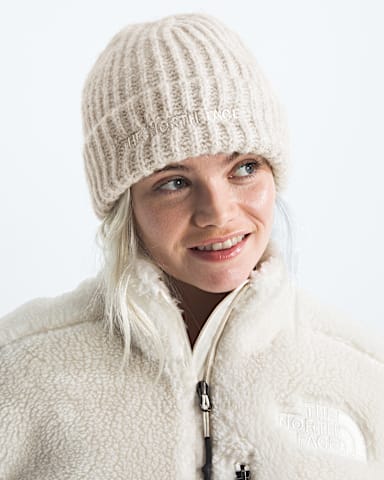 Tuque Fohair Cabin TNF Dune Blanche MODELBACK
