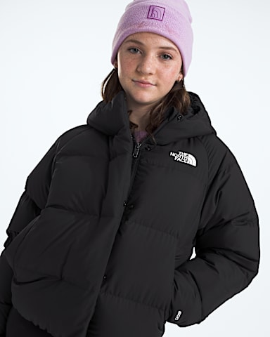 Girls North Down Hooded Jacket TNF TNF Black HERO3