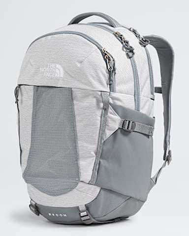 Womens Recon Backpack 30L TNF TNF White Metallic MelangeMid Grey FRONT34