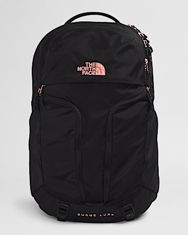 Womens Surge Luxe TNF TNF BlackBurnt Coral HERO