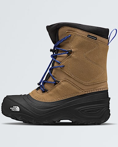 Youth Alpenglow V Waterproof Boots TNF Utility BrownTNF Blue HERO