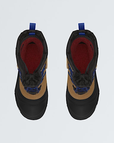 Youth Alpenglow V Waterproof Boots TNF Utility BrownTNF Blue DETAILINSTEP