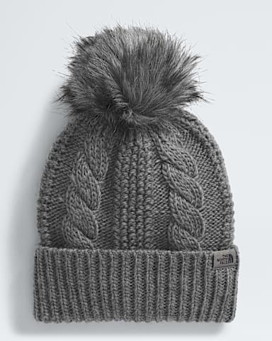 Tuque pompon Oh Mega Fur pour femmes TNF Bruyere Gris Moyen TNF HERO