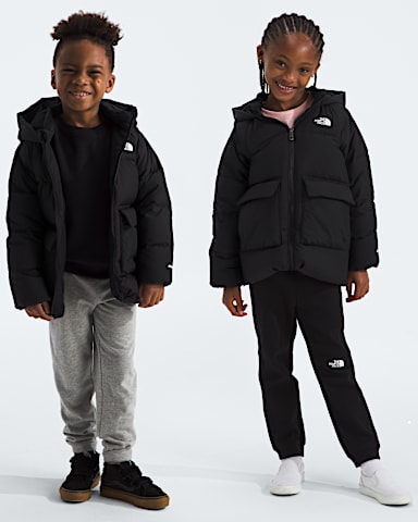 Kids North Down FleeceLined Parka TNF TNF Black HERO