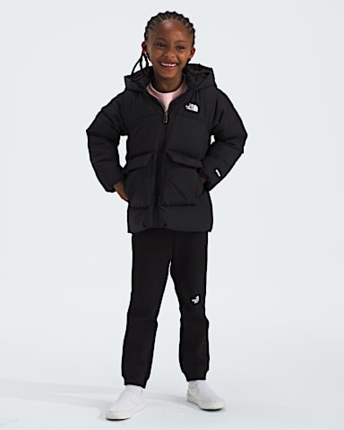 Kids North Down FleeceLined Parka TNF TNF Black HERO2