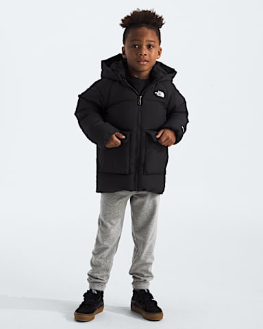 Kids North Down FleeceLined Parka TNF TNF Black HERO3
