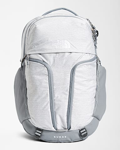 Womens Surge Backpack 31L TNF TNF White Metallic MelangeMid Grey HERO