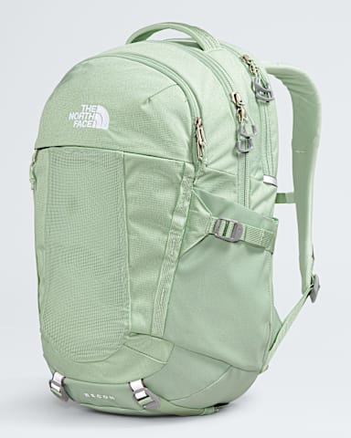Womens Recon Backpack 30L TNF Misty Sage Dark HeatherMeld Grey FRONT34