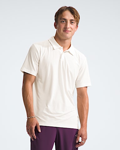 Mens Adventure Polo TNF White Dune Main