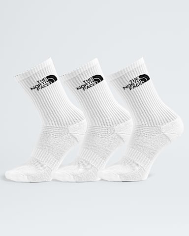 Multisport Cush Crew Sock3P TNF TNF White HERO2