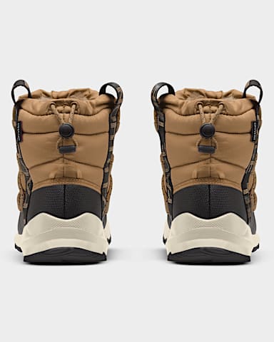 Womens THERMOBALL Lace Up Waterproof Boots TNF Almond ButterTNF Black BACK