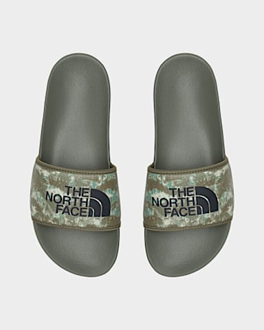 Mens Base Camp Slides III TNF Military Olive Stippled Camo PrintTNF Black DETAILINSTEP