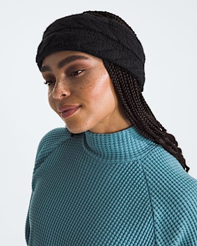 Womens Oh Mega Headband TNF TNF Black MODELBACK