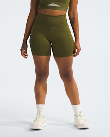 Womens Dune Sky Tights Shorts TNF Forest Olive Main