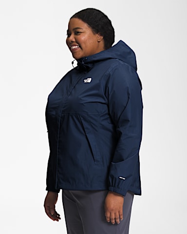 Womens Plus Antora Rain Jacket TNF Summit Navy MODEL34