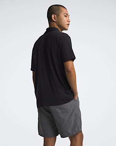 Mens Adventure Polo TNF TNF Black BACK