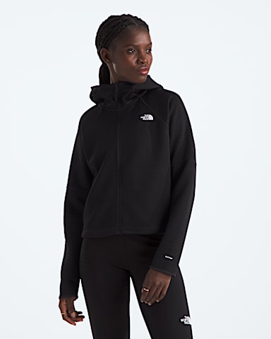 Womens DOTKNIT Thermal FullZip Hoodie TNF TNF Black Main