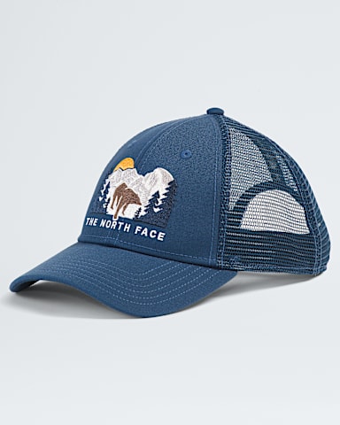 Embroidered Mudder Trucker TNF Shady BlueBear Graphic HERO