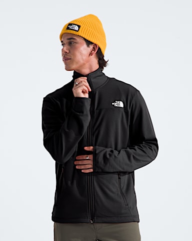 Veste en molleton Cedar Trail Grid  fermeture clair intgrale pour hommes TNF Noir TNF HERO