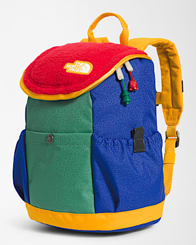 Youth Mini Explorer Backpack 10L TNF TNF RedDeep Grass GreenTNF BlueSummit Gold FRONT34