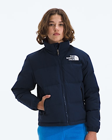 Boys Girls 1996 Retro Nuptse Jacket TNF Summit Navy Main