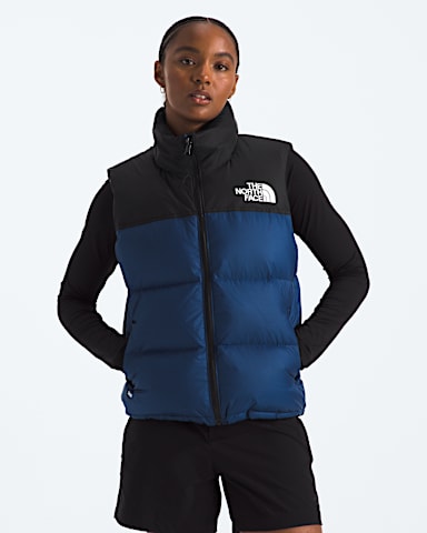 Womens 1996 Retro Nuptse Vest TNF Estate BlueTNF Black Main