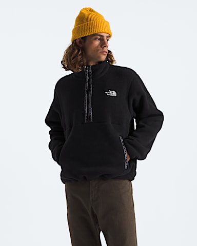 Mens TNF Fleeski Zip Pullover TNF TNF BlackTNF Black Main