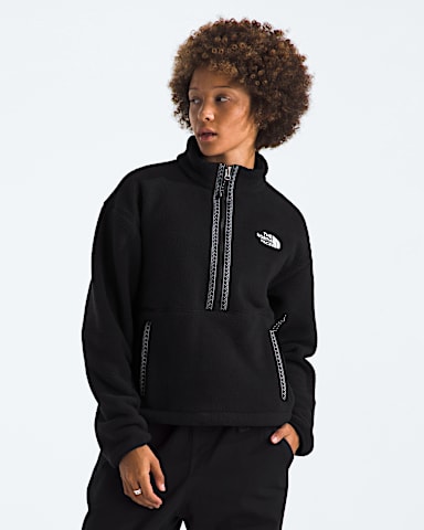 Womens TNF Fleeski Zip Pullover TNF TNF BlackTNF Black Main