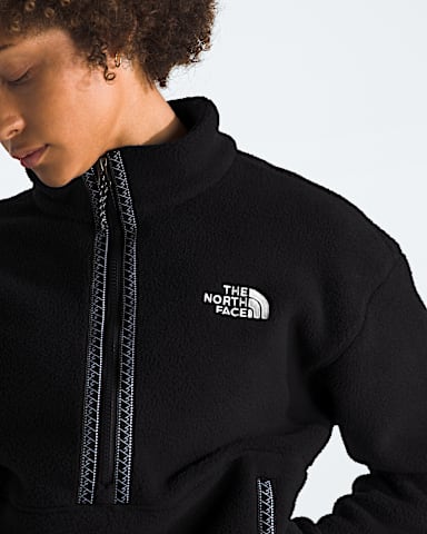 Womens TNF Fleeski Zip Pullover TNF TNF BlackTNF Black HERO3