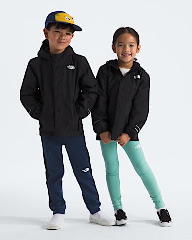 Kids Warm Antora Rain Jacket TNF TNF BlackTNF Black HERO
